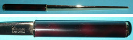 Rare Ancien Coupe-papier / Ouvre-lettres En Métal Doré Laqué, CHARMEX International - Letter-opener