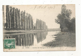 Cp , 69 , ANSE , Jonction De L'AZERGUE Et De La Saône , écrite 1908 - Anse