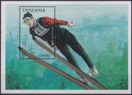 F-EX28002 TANZANIA MNH 1997 WINTER OLYMPIC NAGANO SKIING SKATING SKI JUMP. - Hiver 1998: Nagano