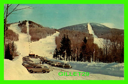 RUTLAND, VT - PICO PEAK IN WINTER - TRAVEL IN 1965 - ANIMATED WITH OLD CARS - - Rutland