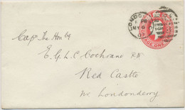 GB 1907 King EVII 1d Carmine VF Postal Stationery Env "LONDON-W.C. / W.C / 8" - Lettres & Documents