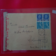 LETTRE PARIS POUR COLMAR CENSURE TIMBRE SURCHARGE 1943 - Briefe U. Dokumente