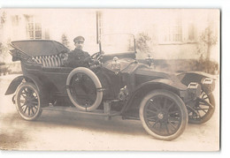 CPA Carte Photo Un Taxi - Taxis & Fiacres