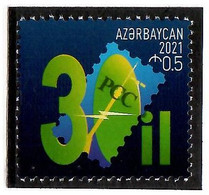 Azerbaijan 2021 . RCC - 30th Ann. 1v: 0.50 - Azerbaïjan