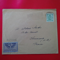 LETTRE BRUXELLES POUR CHAUMONT VIGNETTE GELLI TANI - 1929-1937 Heraldieke Leeuw