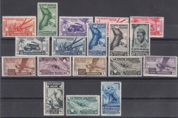 Italy Colonies General Issues, 1933 Mi#53-70, Sassone#32-41 And Posta Aerea Sassone#A22-A29 Mint Hinged - Emisiones Generales