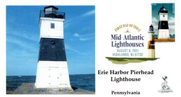 Mid-Atlantic Lighthouses First Day Cover, #3 Of 5, With Digital Color Pictorial (DCP) Postmark From Highlands, NJ. - 2011-...