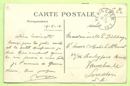 Kaart YPRES Met Stempel ALVERINGHEM Op 19/5/1915  (3617*) - Not Occupied Zone