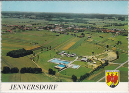 JENNERSDORF - Panorama, Fliegeraufnahme, Luftbild, Freibad, Erholungszentrum - Jennersdorf