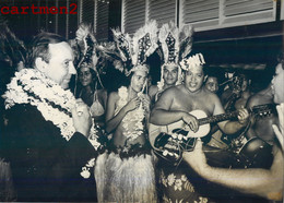 TAHITI MICHEL DEBRE EXPLOSION NUCLEAIRE PAPEETE TIARE GROUPE FOLKLORIQUE TEMAEVA POLYNESIE FRANCAISE - French Polynesia