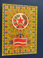 TAJIKISTAN - Postcard The State Emblem And State Flag Of The  Soviet Socialist Rep - 1967 - Tagikistan