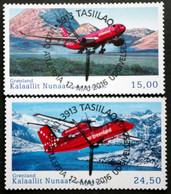 GREENLAND 2016  Aviation Minr.726-27   ( Lot D 2044 ) - Oblitérés