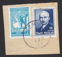 Turkey Izmir Milli Müdafaa Pulu Francobollo Difesa Nazionale National Defense Stamp Timbre Défense Nationale FRB00117 - Covers & Documents