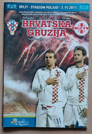 CROATIA V GEORGIA - 2012  UEFA EURO Qualifiers FOOTBALL MATCH PROGRAM - Libros