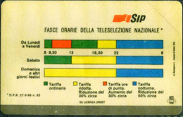 G 12 C&C 1109 SCHEDA TELEFONICA NUOVA MAGNETIZZATA FASCE ORARIE 10 31.12.89 MAN COME FOTO - Public Themes