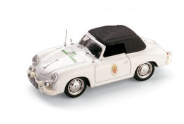 Porsche 356 Cabriolet - Portuguesa Police - 1952 - White & Black Roof - Brumm - Brumm