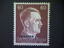 Russia, Scott #N59, Mint (*), 1941, Hitler Overprint Ukraine, 60pf, Dark Red Brown - 1941-43 Deutsche Besatzung