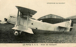 Aérodrome Du Bourget * Avion LE POTEZ S.A.E. Avion De Transport * Aéroport Aviation - Le Bourget