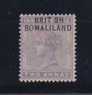 Somaliland Protectorate, SG 3a, MHR (large Part) "BRIT SH" Variety - Somaliland (Protectorate ...-1959)