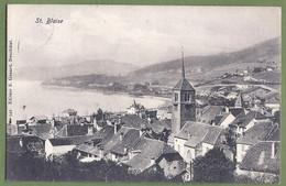 CPA - SUISSE - SAINT BLAISE - VUE GÉNÉRALE DU QUARTIER DE L'ÉGLISE - édition S. Gonard / 547 - Saint-Blaise