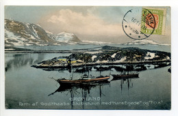 CPA GROENLAND -Gronland Parti Af Godthaabs Skibshavn Med " Hans Egede " Og " Fox"  Bateaux 1908 Peu Commune - Grönland