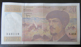 France - Billet 20 Francs Debussy 1997 - E.053 - 20 F 1980-1997 ''Debussy''