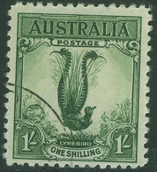 AUSTRALIA 1932 1s Lyre Bird Cto With Gum Lightly Mounted SG 140 - Oblitérés