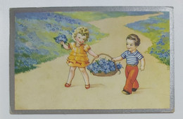 30144 Cartolina Illustrata - Bambini - VG 1945 - Children And Family Groups