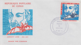 Enveloppe  FDC  1er  Jour      CONGO     Clément   ADER     1975 - FDC