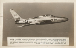 CPSM - Republic's - RF -84F - Avion