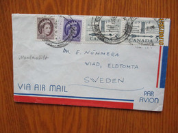 CANADA   TORONTO  AIR MAIL COVER TO SWEDEN  ,0 - Covers & Documents