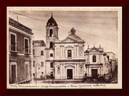 1940 Italia Cartolina TORRE ANNUNZIATA Largo Annunziata E Chiesa Madonna Della Neve Nuova - Torre Annunziata