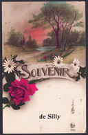 +++ CPA - Souvenir De SILLY - Fleur Rose  // - Silly