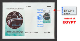 Egypt - 2020 - Withdrawn FDC - Rare Error - EYGPT Instead Of EGYPT ( World Statistics Day ) - Lettres & Documents