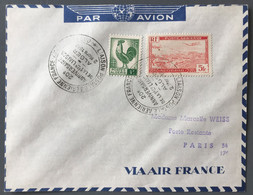 Algérie PA Sur Enveloppe 2.3.1948 Pour L'Argentine - Cachet Commémoratif Liaison France Amérique Du Sud - (W1057) - Airmail