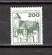 ALLEMAGNE BERLIN N°  502   AVEC NUMERO NOIR  NEUF SANS CHARNIERE COTE  ? €  MONUMENT CHATEAUX - Rollo De Sellos