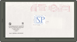 España 1992 Universidad De Valencia Red Meter Franquia Franchise Pitney Bowes 5000 Automaticas Salud Ginecologia - Franchigia Postale