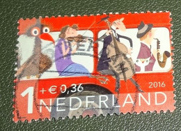 Nederland - NVPH - 3473 D - 2016 - Gebruikt - Cancelled - Kinderzegels - Man Met Contrabas - Used Stamps