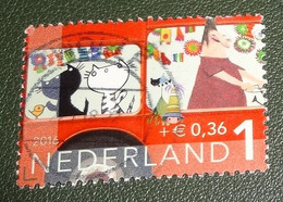 Nederland - NVPH - 3473 F - 2016 - Gebruikt - Cancelled - Kinderzegels - Buschauffeur - Katten - Used Stamps