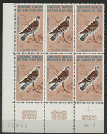 AFARS Et ISSAS COTE 216 € POSTE AERIENNE N° 105 MNH ** Bloc De 6. OISEAUX BIRD COLOMBE DOVE COLUMBA GUINEA TB/VG - Tauben & Flughühner