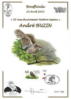 CS/HK - BUZIN - Carte Souvenir Numérotée, Signée - 2015 - Herdenkingskaart Genummerd, Getekend - Chouette / Uil - Covers & Documents