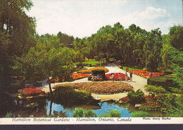 Canada PPC Hamilton The Rock Garden Botanical Gerdens Ontario Photo Marty Sheffer AIR MAIL Label 1975 Denmark (2 Scans) - Hamilton