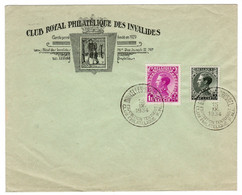 1934,COB 390 +392 Sur Enveloppe, Oblitération Première Jour De L’émission,RARE - 1934-1935 Leopold III.