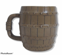 12569 Boccale Birra In Ceramica - Botte - Tasses