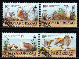 UNGHERIA - 1994 - World Wildlife Fund: Otis Tarda - USATI - Used Stamps