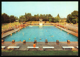 DDR Foto AK Um 1980, Wolfen, Freibad, Schwimmbad - Wolfen