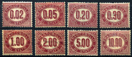 ITALY Official 1875 - Mi.Dienst 1-8 (Yv.TS 1-8, Sc.O1-8) MH-MLH (1 MNG) All VF - Service