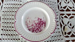 &Fêle& François GROSS Sarreguemines Assiette Plate METZ Siège CHARLES QUINT Service Vieille Lorraine 1966 Bicentenaire - Sarreguemines (FRA)