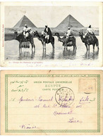 CPA AK EGYPT Groupe Des Chameaux Et Pyramides (421422) - Piramiden