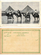 CPA AK EGYPT Groupe Des Chameaux Et Pyramides (421456) - Piramiden